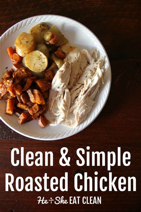 clean simple roasted chicken