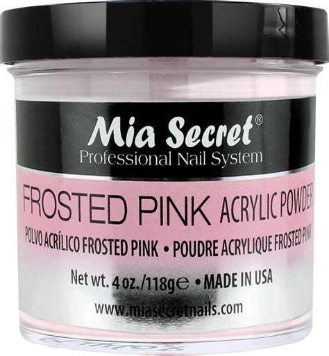 mia secret acrylic powder frosted pink  oz walmartcom