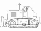 Coloring Bulldozer Pages sketch template