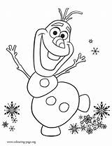 Olaf Coloring sketch template