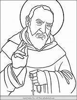 Pio Padre Thecatholickid Theme sketch template