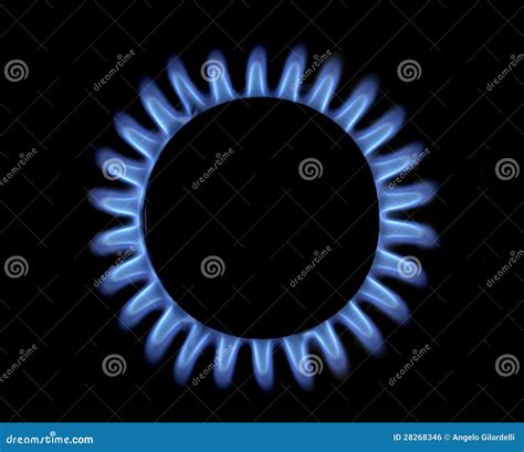 blue gas flame royalty  stock image image