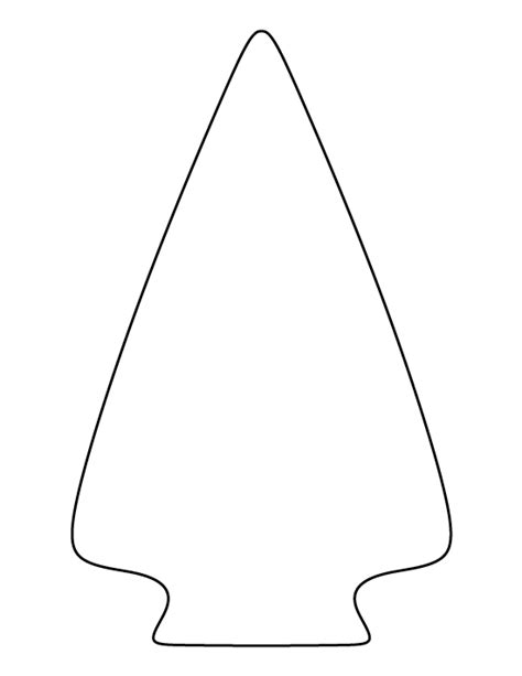 arrowhead clipart outline arrowhead outline transparent