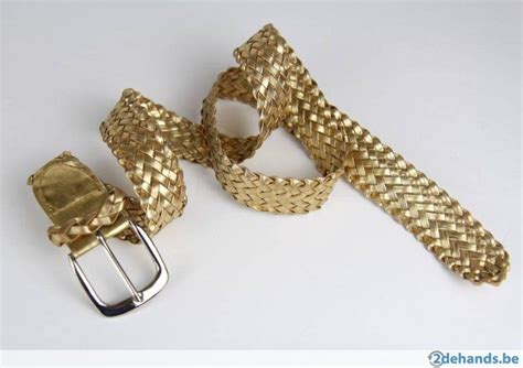 gouden gevlochten riem gevlochten riem damesaccessoires riem