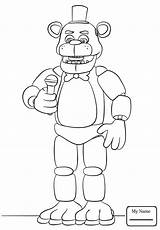 Freddy Coloring Pages Fnaf Fazbear Golden Nights Book Five Bonnie Freddys Printable Getcolorings Chica Color Sheets Print Happy Sheet Getdrawings sketch template