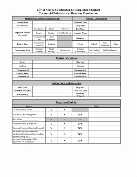 commercial property inspection checklist  mercial property