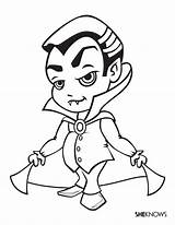 Vampire Coloring Pages Kids Halloween Cartoon Printable Kid Print Clipart Cliparts Vampires Colouring Baby Sheknows Drawing Library Young Fall Popular sketch template