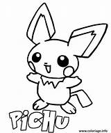 Pichu Pikachu Coloring Gratuit Sweeper Colorluna Getcolorings Imprimé sketch template