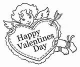 Cupid Valentine Sweet Bestcoloringpagesforkids Cupids Davemelillo sketch template