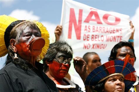 indigenous brazilians fight amazon dam project big photo gallery