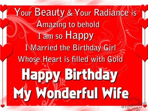 happy birthday  dear wife card   image happy birthday  wife wife birthday quotes