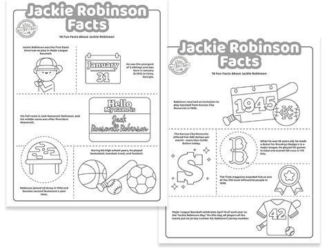 printable jackie robinson facts  kids parentingherecom