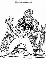 Venom Coloring Pages Color Print Spider Man Hellokids sketch template
