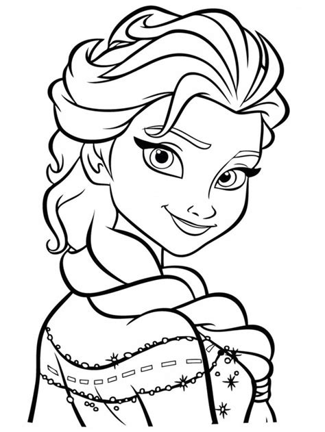 inspired picture  anna  elsa coloring pages birijuscom