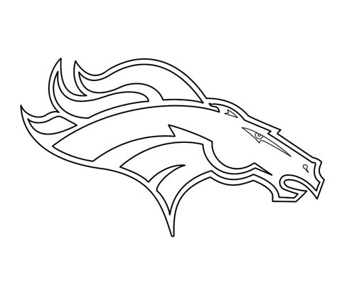 broncos printable coloring pages