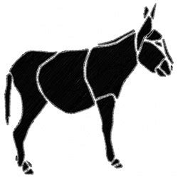 donkey stencil embroidery design annthegran