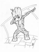 Groot Coloring Baby Pages Para Printable Galaxy Deviantart Marvel Gotgvol2 Drawing Desenhos Guardians Colorir Avengers Kids Imprimir Sheets Rocket Colouring sketch template