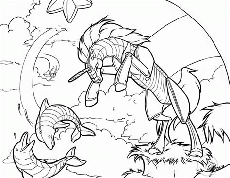 zombie unicorn pages coloring pages