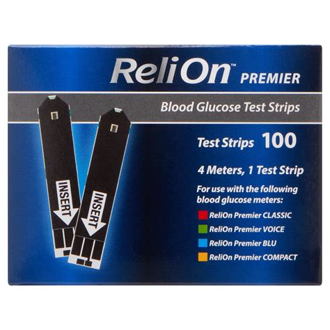 relion premier blood glucose test strips  count furniturezstore