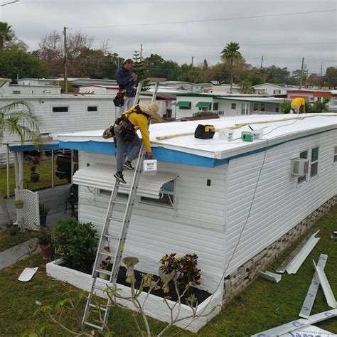 mobile home roof  tpo roofing  manufactured homes