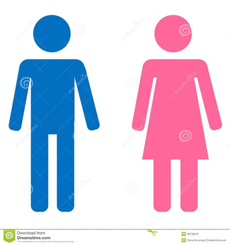 mannelijk en vrouwelijk teken stock illustratie illustration  achtergrond knoop