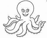 Octopus Preschoolcrafts Firstpalette Polvo sketch template
