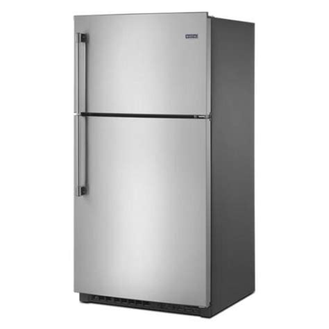 maytag mrt711smfz 33 inch wide top freezer refrigerator with