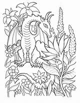 Coloring Fantasy Myth Animal Dragon sketch template