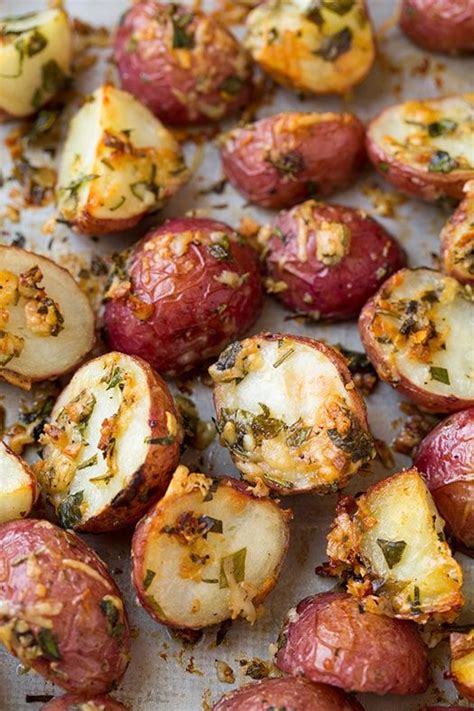 parmesan herb roasted potatoes cooking classy recipes herb roasted