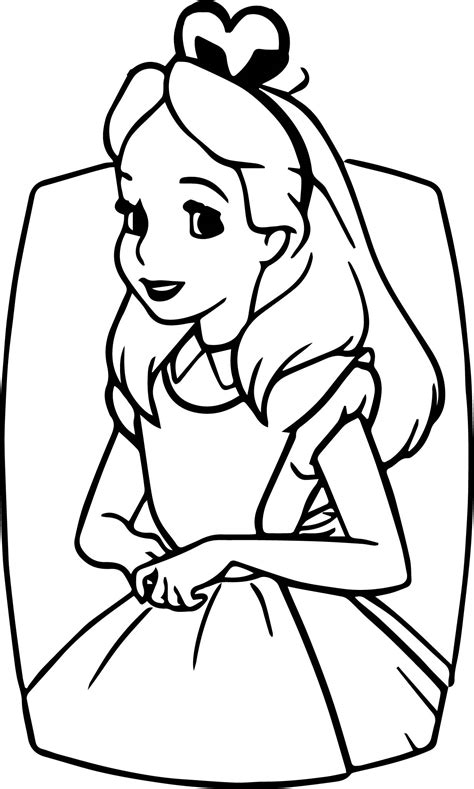 alice   wonderland picture coloring page wecoloringpagecom