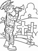 Remembrance Coloring Pages Printable Kids Martyrs Color Salute sketch template