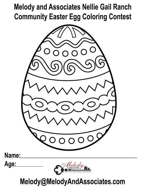 kids easter coloring contest nellie gail ranch owners association