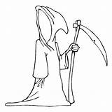 Grim Reaper Coloring Pages Printable Kids sketch template