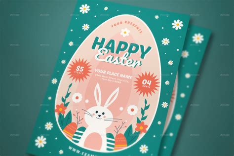 happy easter flyer pack  graphicook graphicriver