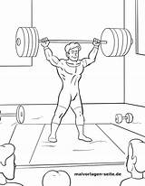 Malvorlage Malvorlagen Gewichtheben öffnet Setzt Bildes Anklicken sketch template