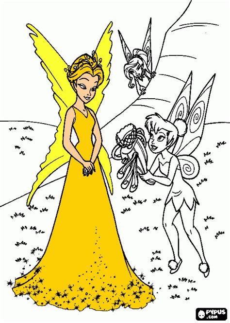 tinkerbell queen clarion coloring pages