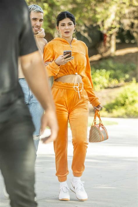 kylie jenner   yellow tracksuit  lunch   friend  sugar fish  calabasas