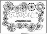 Generosity Eparenting sketch template