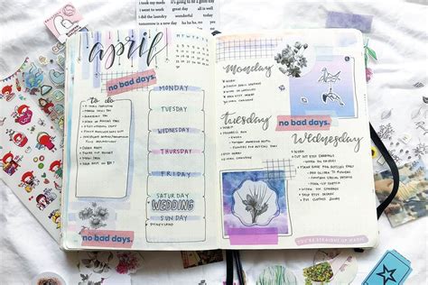 pin  art journals bullet journals