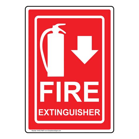 fire extinguisher sign nhe tri fire safety equipment