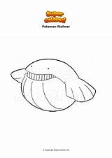Pokemon Wailmer Supercolored Mamoswine sketch template