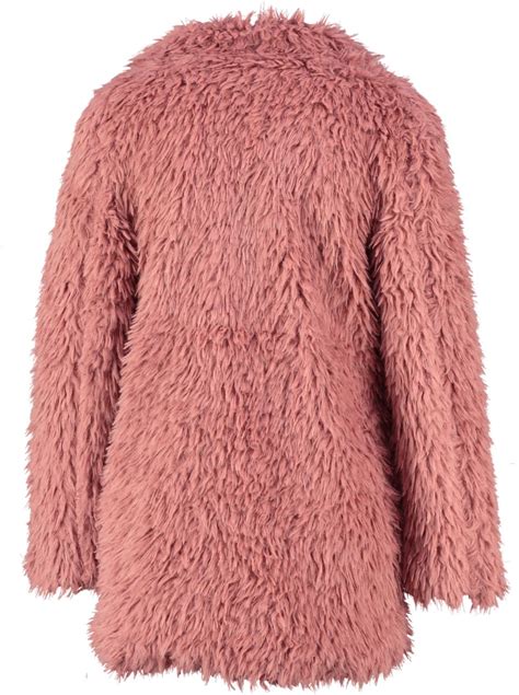 catwalk junkie zachte relaxed fit roze winterjas sluit met  haakjes kopen vergelijk en bestel