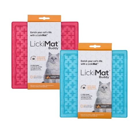 lickimat buddy slow food licking mat for cats