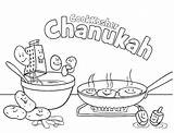 Chanukah sketch template