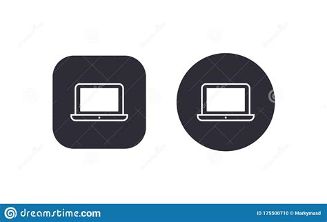 laptop icon button vector illustration scalable vector design stock vector illustration