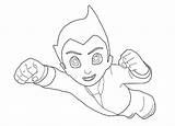 Boy Astro Coloring Pages Color Getcolorings Colouring Getdrawings Kids sketch template