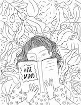 Mind Coloring Dbt Wise sketch template