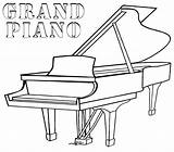 Piano Coloring Pages Grand Print Printable Drawing Kids Keys Music Categories Designlooter Play Getdrawings Popular Game sketch template