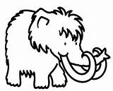 Mammouth Mamut Colorear Mammoth Mamouth Coloriages sketch template