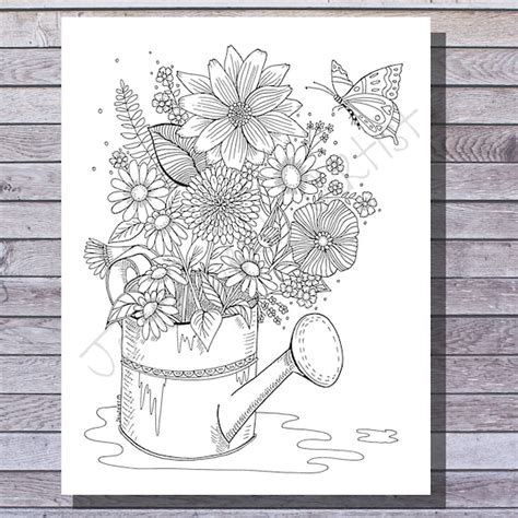 printable spring coloring pages  adults mom wife busy life